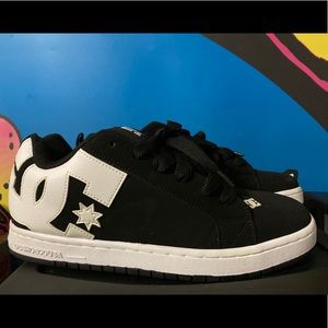 DC Shoes Court Graffik Black White Size 12 US